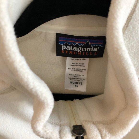 Patagonia White Fleece Vest - Picture 3 of 5